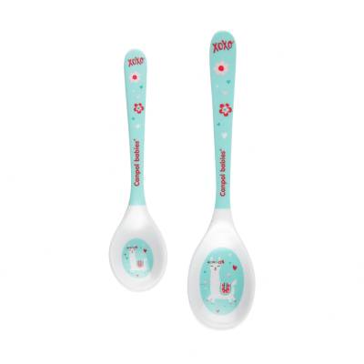 Canpol babies Exotic Animals Melamine Spoons 9m+ Turquoise Zdjelica za djecu 2 kom