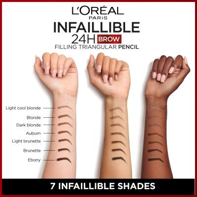 L&#039;Oréal Paris Infaillible Brows 24H Filling Triangular Pencil Olovka za obrve za žene 1 ml Nijansa 07 Blonde