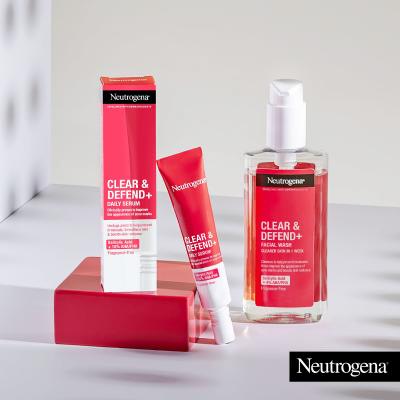 Neutrogena Clear &amp; Defend+ Facial Wash Gel za čišćenje lica 200 ml