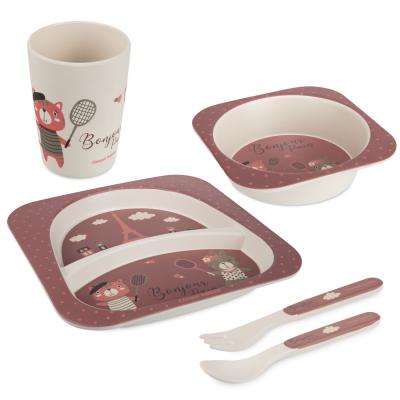 Canpol babies Bonjour Paris Tableware Set Red Zdjelica za djecu set