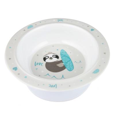 Canpol babies Exotic Animals Melamine Bowl With Suction Ring Grey Zdjelica za djecu 270 ml