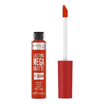 Rimmel London Lasting Mega Matte Liquid Lip Colour Ruž za usne za žene 7,4 ml Nijansa Scarlet Flames