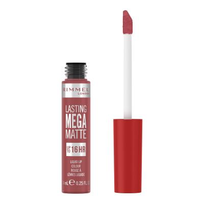 Rimmel London Lasting Mega Matte Liquid Lip Colour Ruž za usne za žene 7,4 ml Nijansa Rose &amp; Shine