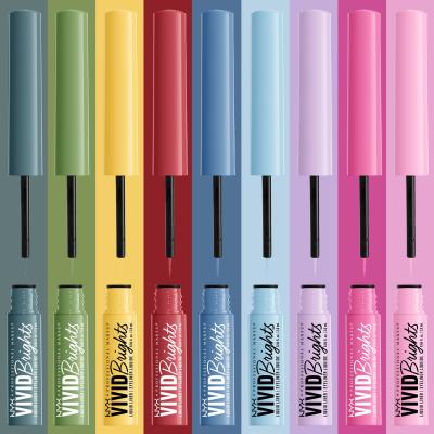 NYX Professional Makeup Vivid Brights Tuš za oči za žene 2 ml Nijansa 08 Don´t Pink Twice