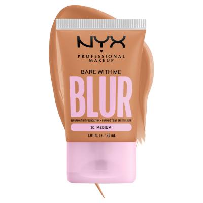 NYX Professional Makeup Bare With Me Blur Tint Foundation Puder za žene 30 ml Nijansa 10 Medium