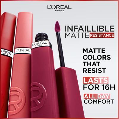 L&#039;Oréal Paris Infaillible Matte Resistance Lipstick Ruž za usne za žene 5 ml Nijansa 105 Breakfest In Bed