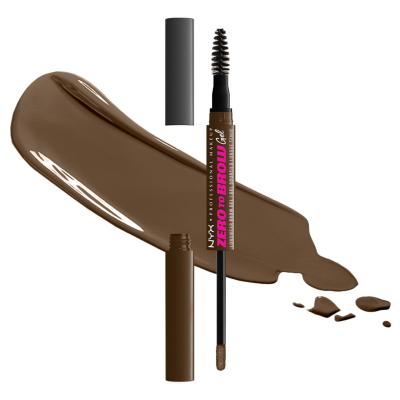 NYX Professional Makeup Zero To Brow Gel za obrve i pomada za žene 2 ml Nijansa 06 Chocolate