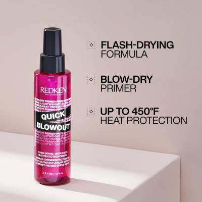 Redken Quick Blowout Lightweight Blow Dry Primer Spray Zaštita kose od topline za žene 125 ml