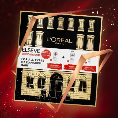 L&#039;Oréal Paris Elseve Bond Repair Poklon set šampon Elseve Bond Repair Shampoo 200 ml + njega prije šamponiranja Elseve Bond Repair Pre-Shampoo 200 ml + regenerator Elseve Bond Repair Balm 150 ml