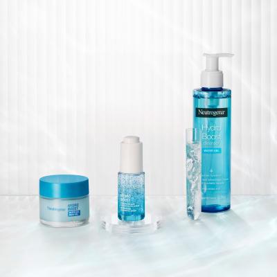 Neutrogena Hydro Boost Gift Set Poklon set hidratantni gel za lice Hydro Boost Water Gel 50 ml + serum za lice Hydro Boost Hyaluronic Acid Concentrated Serum 15 ml + gel za čišćenje lica Hydro Boost Water Gel Cleanser 200 ml