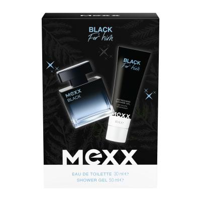 Mexx Black Man Poklon set toaletna voda 30 ml + gel za tuširanje 50 ml