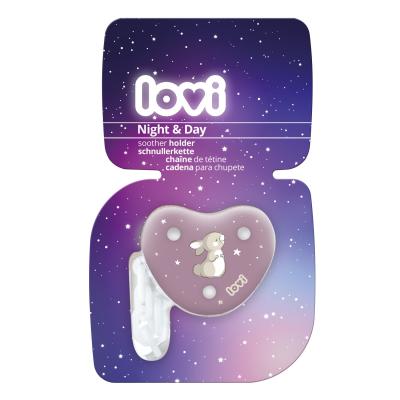 LOVI Night &amp; Day Soother Holder Girl Vezica za dudu za djecu 1 kom