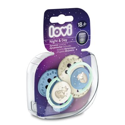 LOVI Night &amp; Day Dynamic Soother Boy 18m+ Duda za djecu 2 kom