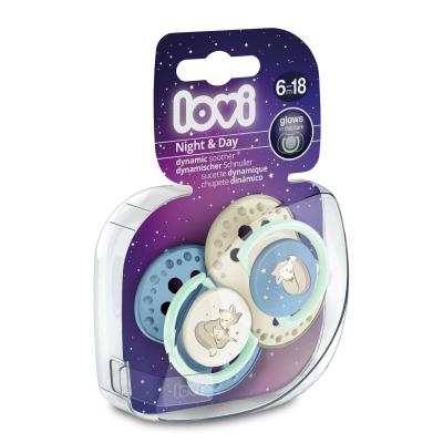 LOVI Night &amp; Day Dynamic Soother Boy 6-18m Duda za djecu 2 kom