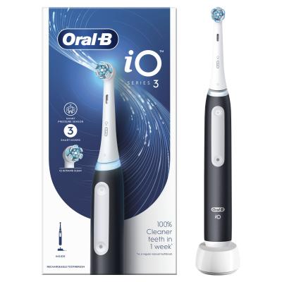 Oral-B iO Series 3 Black Oscilirajuća zubna četkica 1 kom