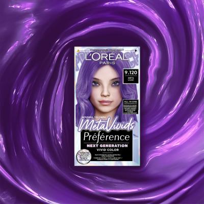 L&#039;Oréal Paris Préférence Meta Vivids Boja za kosu za žene 75 ml Nijansa 9.120 Meta Lilac