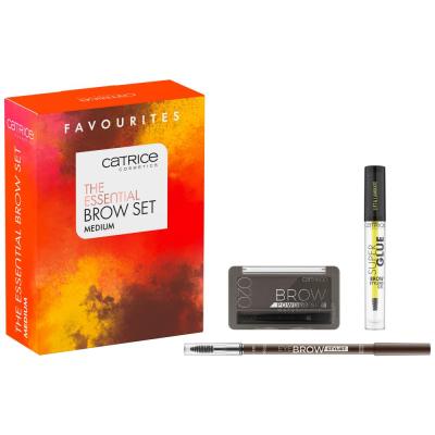 Catrice The Essential Brow Set Poklon set olovka za obrve Eye Brow Stylist 1,6 g 030 Brow-N-Eyed Peas + puder za obrve Brow Powder Waterproof 4 g 020 Ash Brown + gel za obrve Super Glue Brow Styling Gel 4 ml 010 Ultra Hold