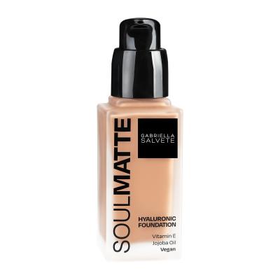 Gabriella Salvete Soulmatte Hyaluronic Foundation Puder za žene 30 ml Nijansa 04W Golden Sand Warm