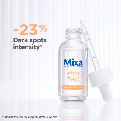 Mixa Vitamin C + Glycolic Acid Anti-Dark Spot Serum Serum za lice za žene 30 ml