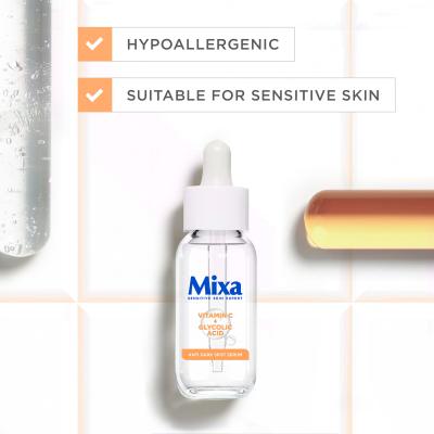 Mixa Vitamin C + Glycolic Acid Anti-Dark Spot Serum Serum za lice za žene 30 ml