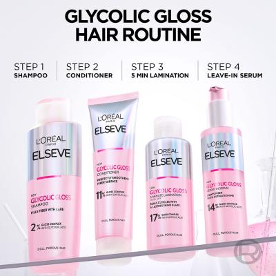 L&#039;Oréal Paris Elseve Glycolic Gloss Shampoo Šampon za žene 200 ml