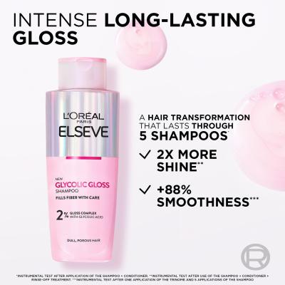 L&#039;Oréal Paris Elseve Glycolic Gloss Shampoo Šampon za žene 200 ml