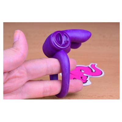 ToyJoy Eos The Rabbit C-Ring Purple Erekcijski prsten za muškarce 1 kom