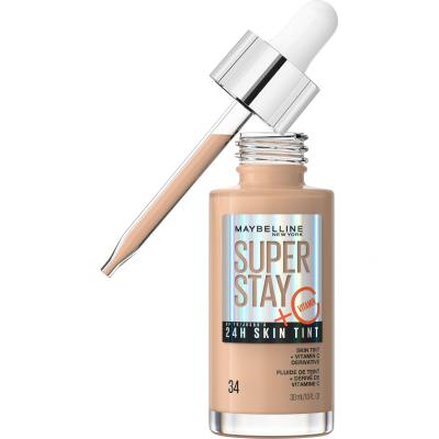 Maybelline Superstay 24H Skin Tint + Vitamin C Puder za žene 30 ml Nijansa 34