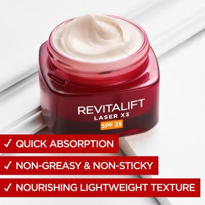 L&#039;Oréal Paris Revitalift Laser Pure Retinol Night Serum Poklon set noćni serum za kožu Revitalift Laser Pure Retinol Night Serum 50 ml + dnevna krema za kožu Revitalift Laser X3 SPF25 50 ml