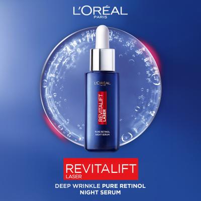 L&#039;Oréal Paris Revitalift Laser Pure Retinol Night Serum Poklon set noćni serum za kožu Revitalift Laser Pure Retinol Night Serum 50 ml + dnevna krema za kožu Revitalift Laser X3 SPF25 50 ml