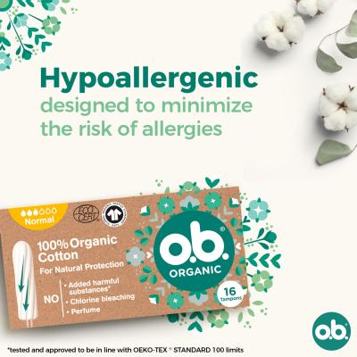 o.b. Organic Normal Tampon za žene set