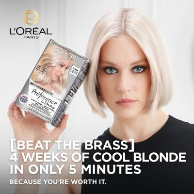 L&#039;Oréal Paris Préférence Le Blonding Toner Boja za kosu za žene 60 ml Nijansa Platinum Ice