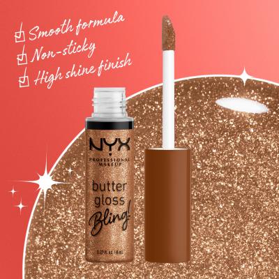 NYX Professional Makeup Butter Gloss Bling Sjajilo za usne za žene 8 ml Nijansa 04 Pay Me In Gold