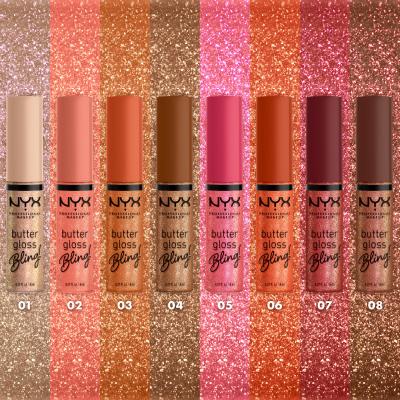 NYX Professional Makeup Butter Gloss Bling Sjajilo za usne za žene 8 ml Nijansa 01 Bring The Bling