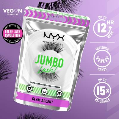 NYX Professional Makeup Jumbo Lash! Glam Accent Umjetne trepavice za žene 1 kom