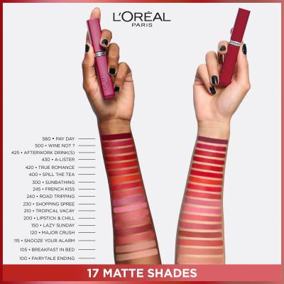 L&#039;Oréal Paris Infaillible Matte Resistance Lipstick Ruž za usne za žene 5 ml Nijansa 601 Worth It