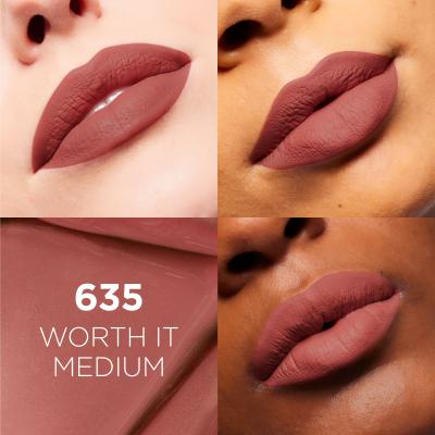 L&#039;Oréal Paris Infaillible Matte Resistance Lipstick Ruž za usne za žene 5 ml Nijansa 635 Worth It Medium