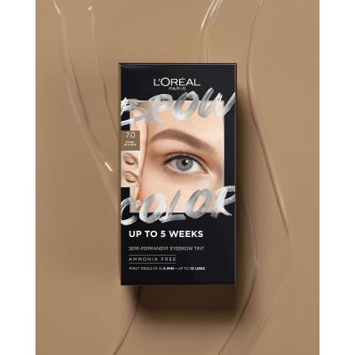 L&#039;Oréal Paris Brow Color Semi-Permanent Eyebrow Tint Boja za obrve za žene 1 kom Nijansa 7.0 Dark Blond