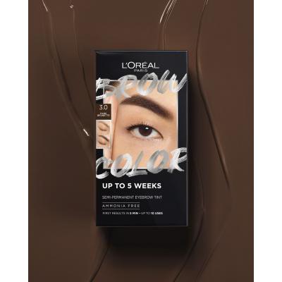 L&#039;Oréal Paris Brow Color Semi-Permanent Eyebrow Tint Boja za obrve za žene 1 kom Nijansa 3.0 Dark Brunette