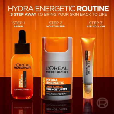 L&#039;Oréal Paris Men Expert Hydra Energetic Vitamin C Shot Serum Serum za lice za muškarce 30 ml