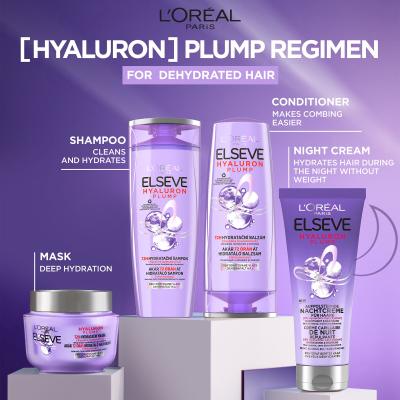 L&#039;Oréal Paris Elseve Hyaluron Plump Night Cream Maska za kosu za žene 200 ml