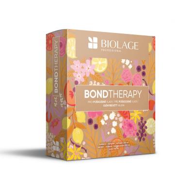 Biolage Bond Therapy Poklon set Bond Therapy šampon 250 ml + Bond Therapy regenerator 200 ml + Bond Therapy zaglađujuća krema koja se ne ispire 150 ml