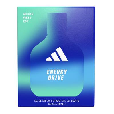 Adidas Vibes Energy Drive Poklon set parfemska voda 100 ml + gel za tuširanje 100 ml