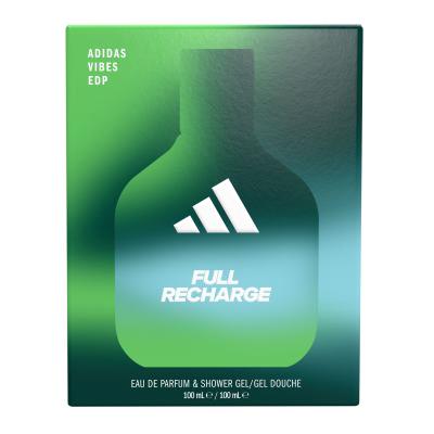 Adidas Vibes Full Recharge Poklon set parfemska voda 100 ml + gel za tuširanje 100 ml