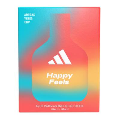 Adidas Vibes Happy Feels Poklon set parfemska voda 100 ml + gel za tuširanje 100 ml