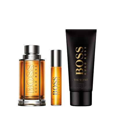 HUGO BOSS Boss The Scent SET1 Poklon set toaletna voda 100 ml + toaletna voda 10 ml + gel za tuširanje 100 ml