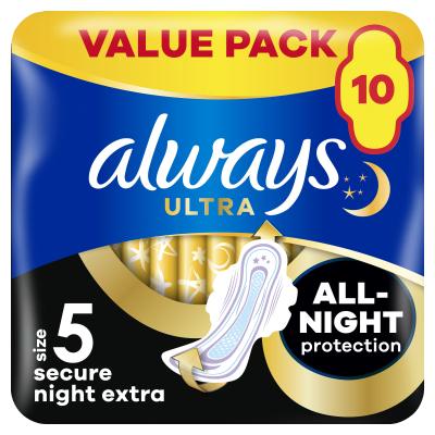 Always Ultra Secure Night Extra Higijenski uložak za žene set