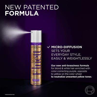 L&#039;Oréal Paris Elnett Micro-Diffusion Hairspray Anti-Brassiness Lak za kosu za žene 300 ml