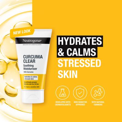 Neutrogena Curcuma Clear Soothing Moisturiser Dnevna krema za lice 75 ml