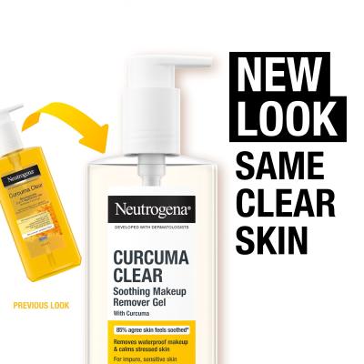 Neutrogena Curcuma Clear Soothing Makeup Remover Gel Odstranjivač šminke za lice 200 ml